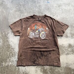 Vintage 3D Emblem Shirt Mens Large Sturgis 1995 Black Hills Rally Made USA 90s